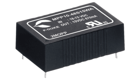 Convertisseur DC/DC médical 10W, entrée 9...36V, sortie 15V/0.67A