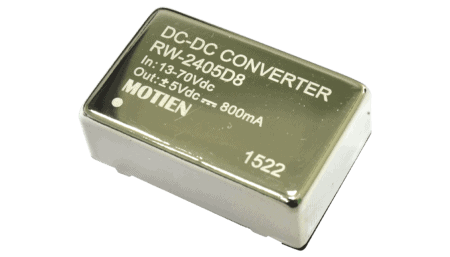 8W DC/DC converter, input 42...176V, output +/-12V / +/-0.335A