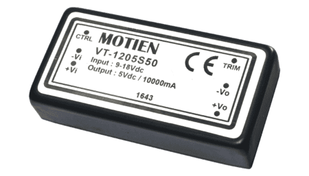 50W Convertisseur DC/DC, entrée 9...18V, sortie 15V/3.333A