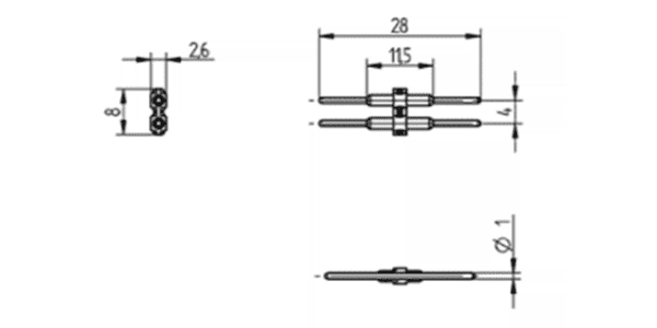 BJB SMD Mini B2B Verbinder 2-polig – Bild 2