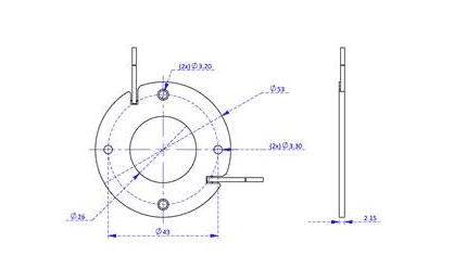 LED Holder for 28x28mm COB – Bild 2