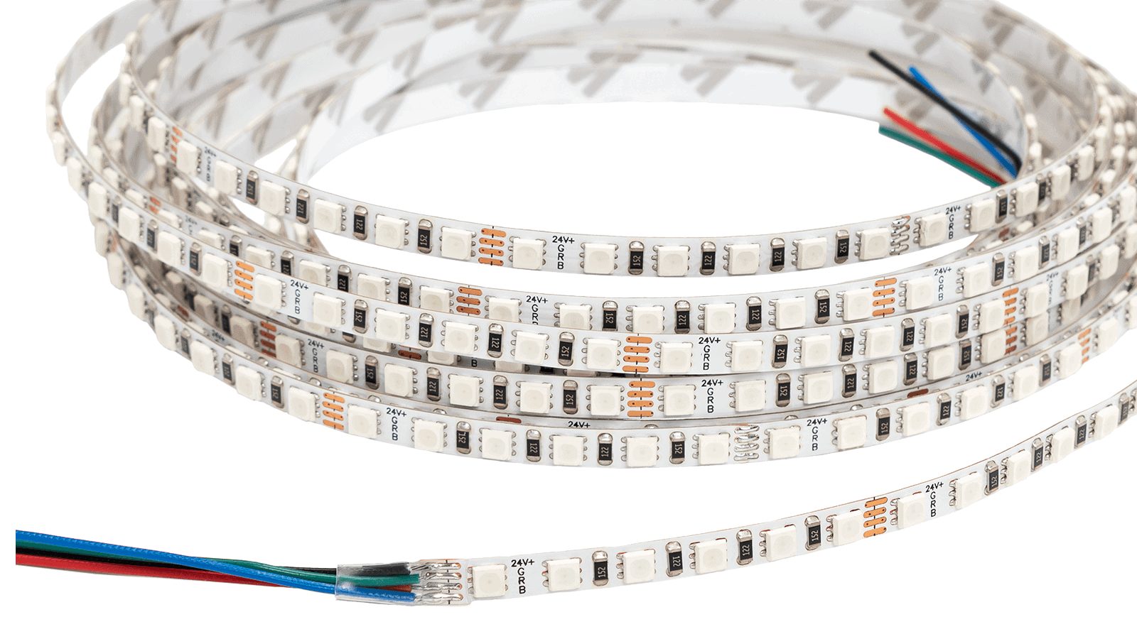 Flexibler RGB LED Streifen / 9W / RGB / 5m