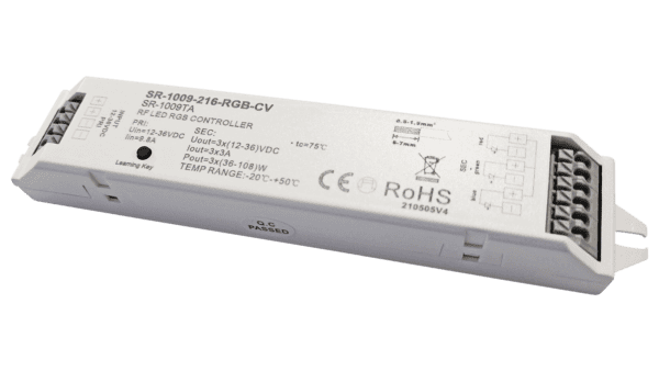 3 Kanal RF LED Dimmer, RGB, Konstantspannung 12-36VDC, max. 324W – Bild 2