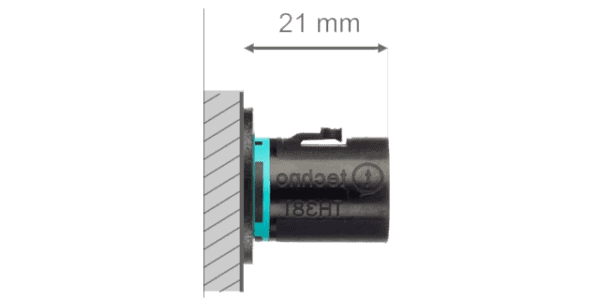 Panel Rundstecker, 2p, Buchse, Schraubanschluss, 0.25 - 1.5mm2, IP68 (30m/1h) – Bild 3