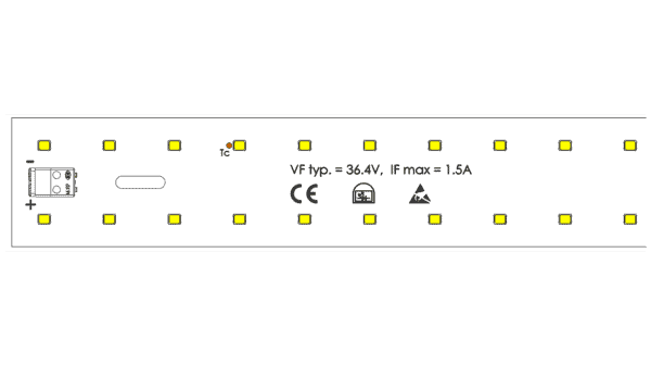 LED Modul 1150x35mm / 4000K / CRI >90 / 130LED