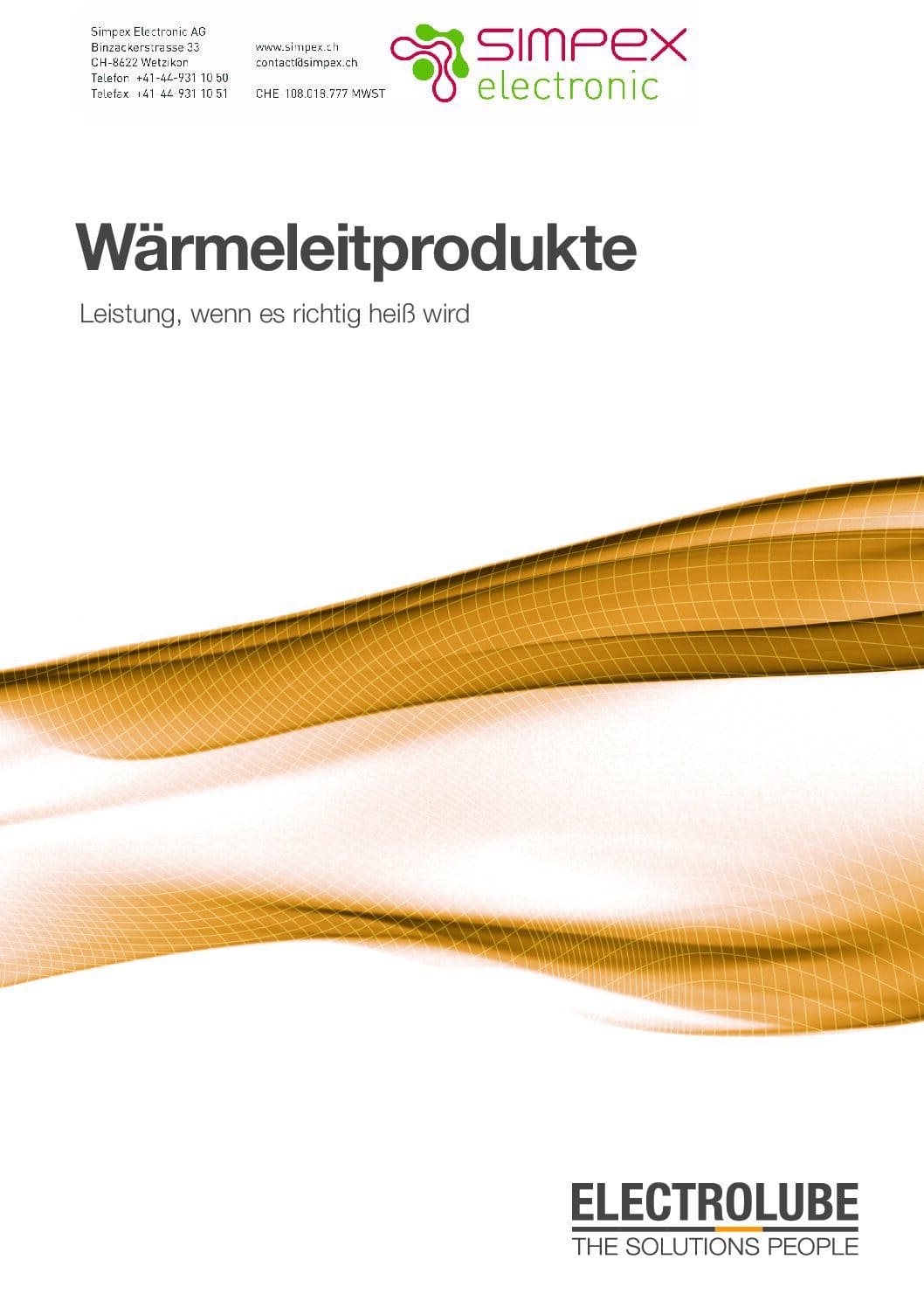 Electrolube Waermeleitprodukte Deutsch pdf
