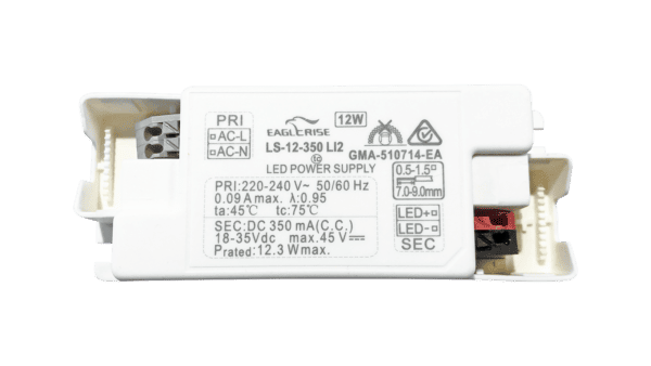 12W LED driver constant current 350mA, 18-35Vdc - Image 2