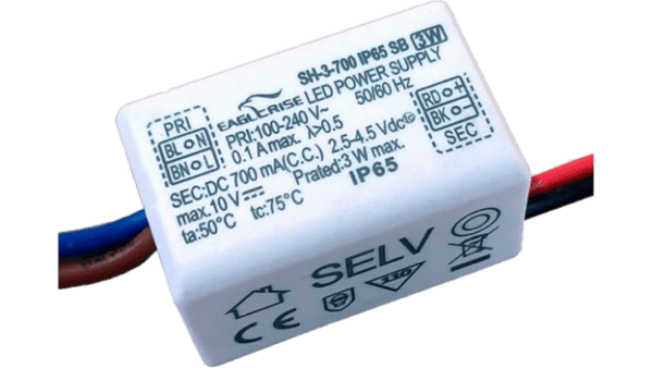 3W LED driver constant current 700mA/2.5...4.5Vdc