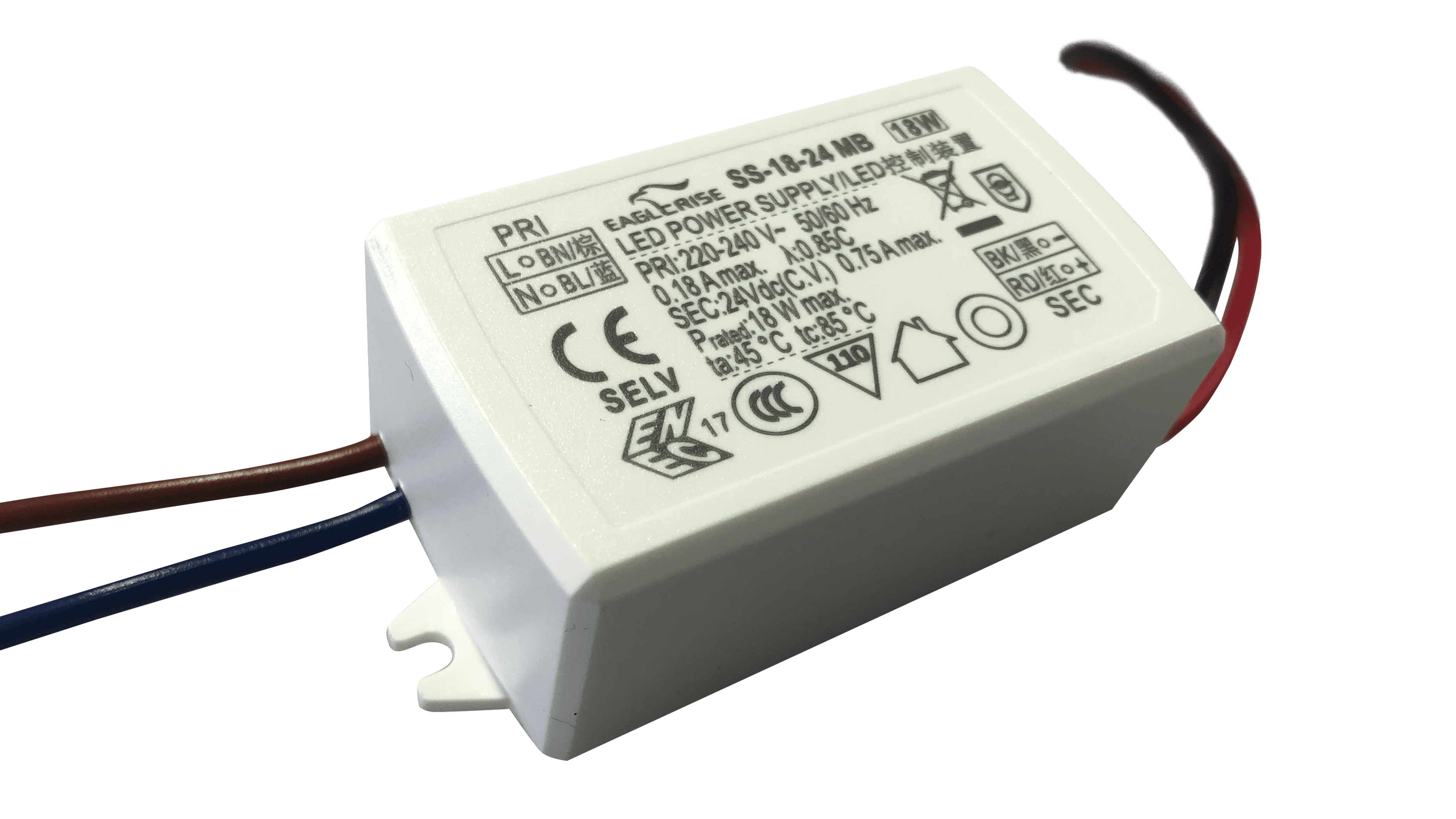 18W LED Treiber Konstantspannung 24Vdc/0.75A