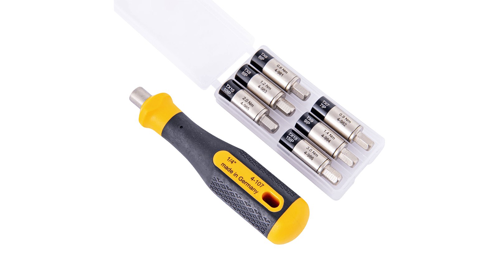 Drehmoment-Adapter Satz 7-tlg 0.6-3.0Nm für 1/4 Zoll