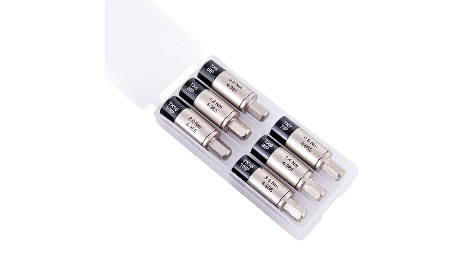 Drehmoment-Adapter Satz 6-tlg 0.6-3.0Nm für 1/4 Zoll