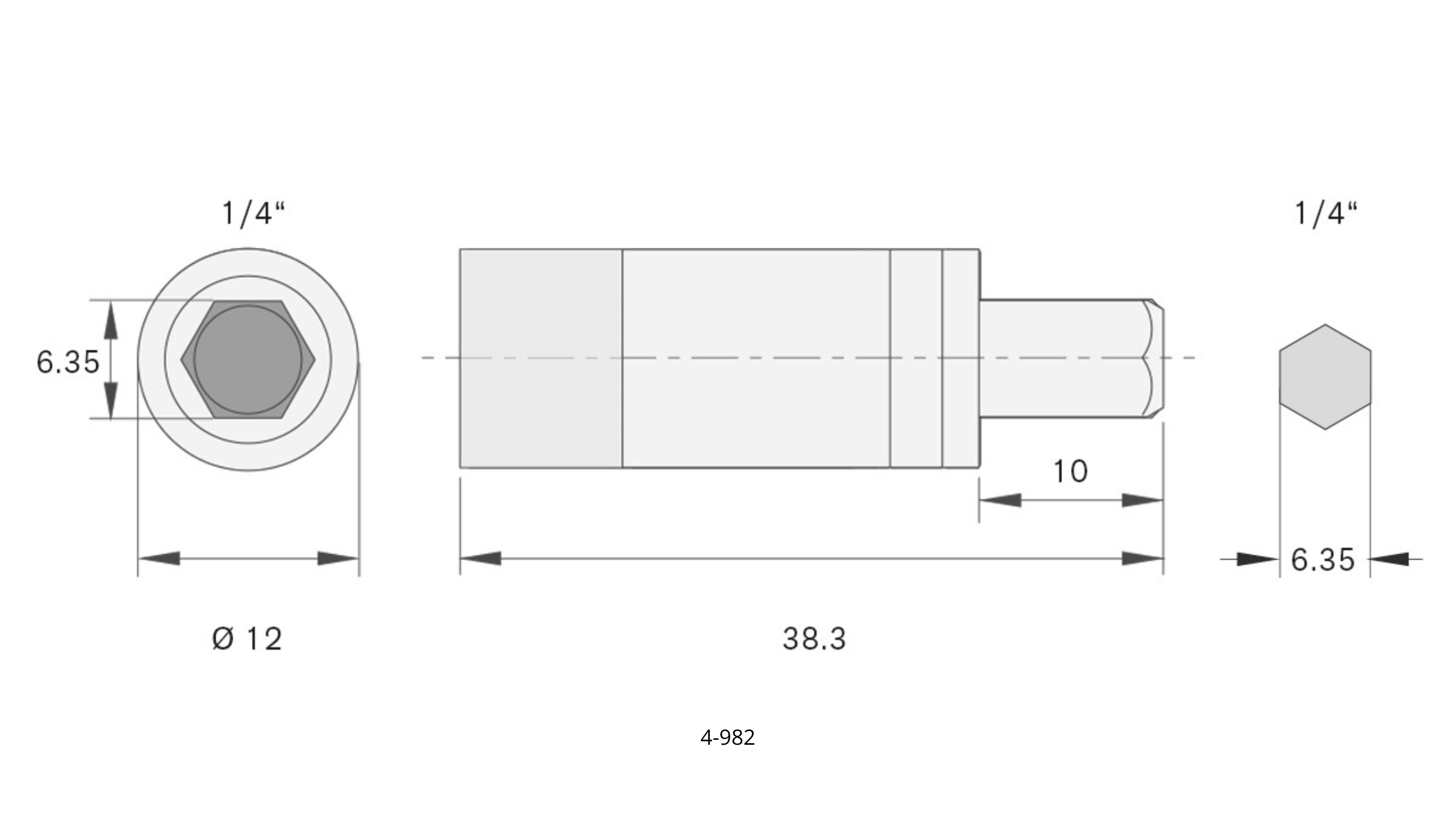 Drehmoment-Adapter 0.9Nm für 1/4 Zoll – Bild 2