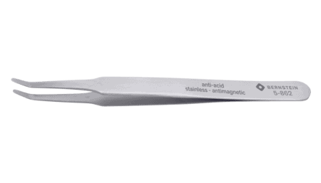 SMD tweezers 125mm shape 2ac stainless steel angle 30°