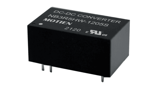 3.5W DC/DC-Wandler, Eingang 18...75V, Ausgang +12V/-12V / +0.146A/-0.146A
