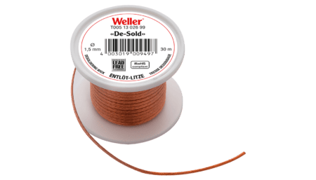 Desoldering braid 30 m spool, width 1.5 mm