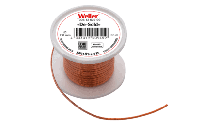 Desoldering braid 30 m spool, width 2 mm