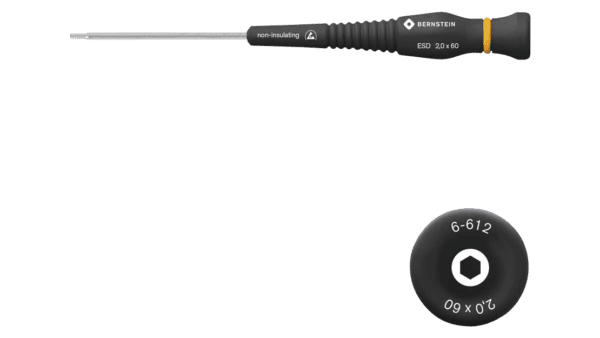 ESD Steckschlüssel Sechskant 2,0 mm