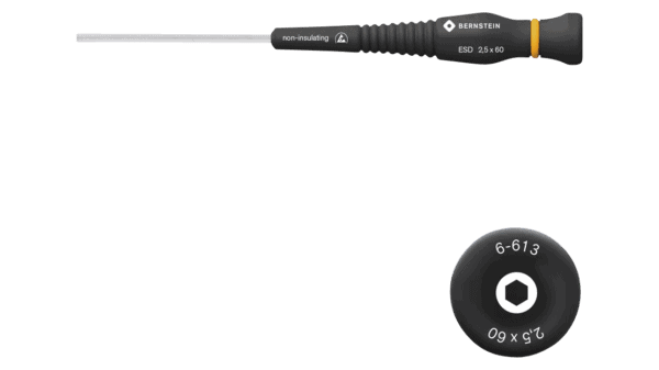 ESD Steckschlüssel Sechskant 2,5 mm