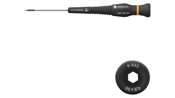 ESD Stiftschlüssel Sechskant 0,9 mm
