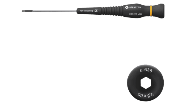ESD Stiftschlüssel Sechskant 2,5 mm