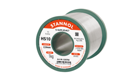 Solder wire HS10, Sn99.3Cu0.7 - TC, RO M1, 2mm, 1000g