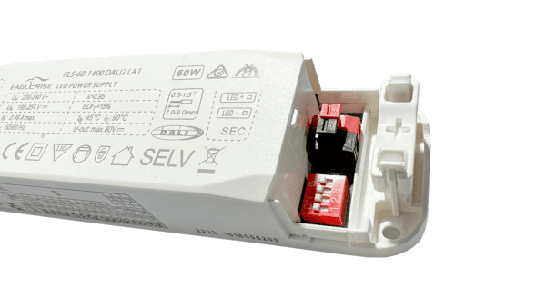 60W LED Treiber Konstantstrom 650-1400mA,9-48Vdc, DALI2, AC Push – Bild 4