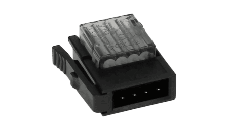 Stecker Eckig 4p IDC Mini Clamp II grau