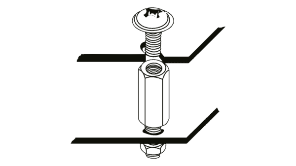 Sechskant-Abstandhalter mit Innen- und Aussengewinde M3x25 (VPE=100Stk.) – Bild 3