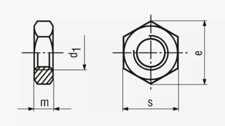NUT M3 BN124 2