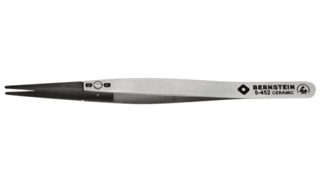 ESD Keramik Pinzette mit auswechselbaren Spitzen 2,0mm breit, ableitfähig