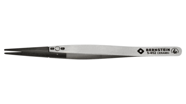 Pincette céramique ESD avec pointes interchangeables 2,0mm de large, dissipative