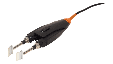 Precision tweezers for CV soldering system