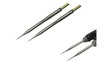 PTC rework tweezer soldering cartridges, conical, (W x L) 0.4 mm x 23 mm, 700 series