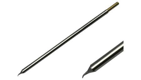STTC-826 - Soldering cartridge conical bent (ø x L) 0.4 x 7.9 mm, Series 800