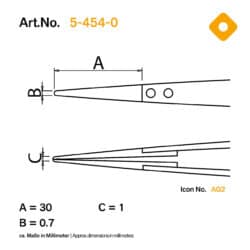 csm 5 454 0 b01 esd smd tweezers ceramic interchangeable tips icon pictogram scale drawings 91fc8f7d79