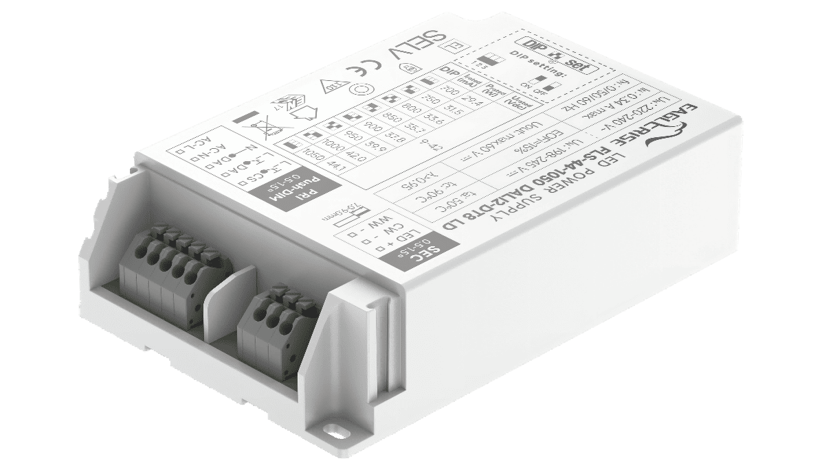 44W Tunable White LED Treiber Konstantstrom 700-1050mA,9-42Vdc, DALI DT8