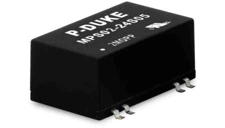 2W medical DC/DC converter, input 4.5...12V, output +/-12V / +/-83mA