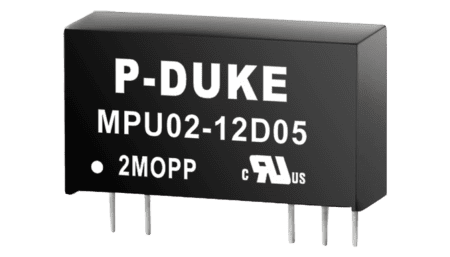 Convertisseur DC/DC médical 2W, entrée 19.2..28.8V, sortie +/-15V / +/-0.67A