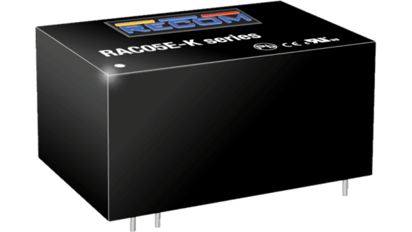 5W AC/DC power supply unit, PCB mounting, 24V/208mA