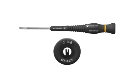 ESD Ablöthebel einseitig geschlitzt