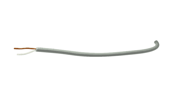 AWG22 Kabel mit grauem Mantel, Leiter Weiss+Braun (Rolle = 100m)