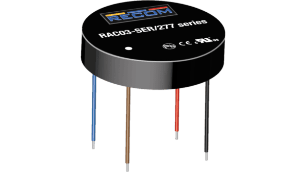 3W AC/DC Netzteil runde Bauform mit Kabelanschluss 12V/250mA