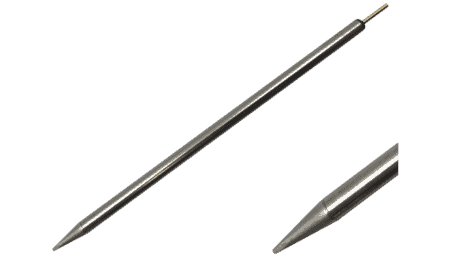 UFTC-Ultrafine soldering tip, extra long, (W x L) 0.8 x 9 mm, 700 series