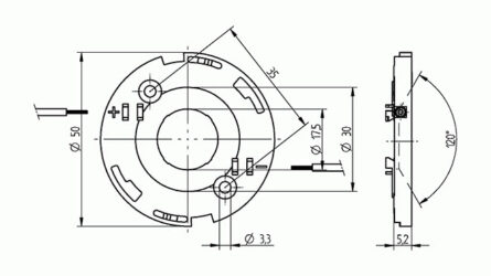ZHAGA LES14.5 SUPPORT 50MM 1
