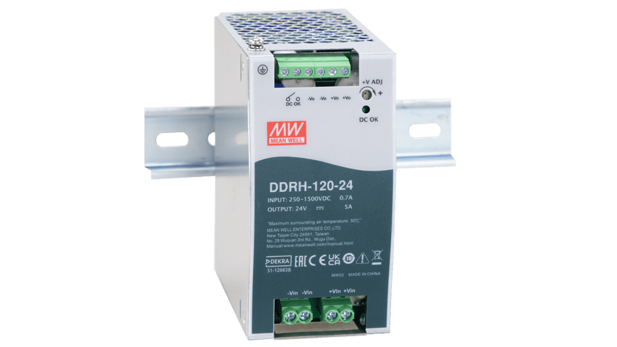120W DC/DC-Wandler, Eingang 250...1500V, Ausgang 24V/5A