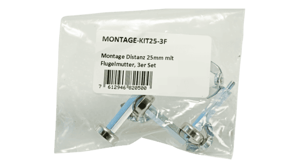 LED MODULE MONTAGE-KIT MIT 3 MAGNETEN UND FLÜGELMUTTER, 25MM – Bild 2
