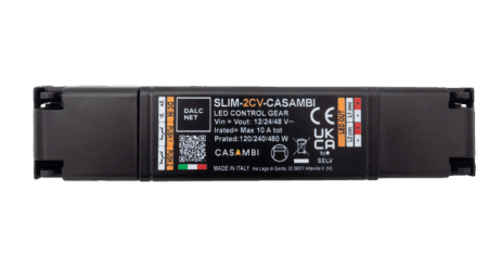 2 canaux CASAMBI Contrôleurs de LED, tension constante 12-48VDC, forme compacte linéaire
