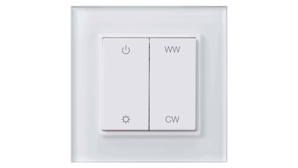 RF Wireless Wandtaster, Tunable white, Wandmontage, weiss – Bild 2
