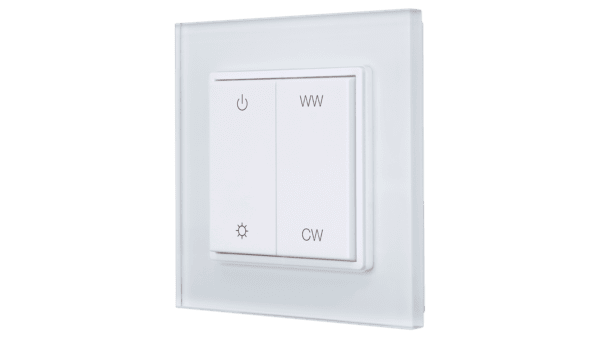 RF Wireless Wandtaster, Tunable white, Wandmontage, weiss