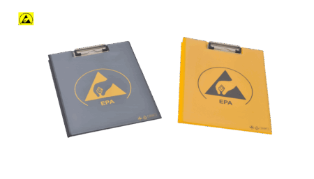 ESD clipboard PVC IDP-STAT, 245 x 315 x 0.35 mm, DIN A4